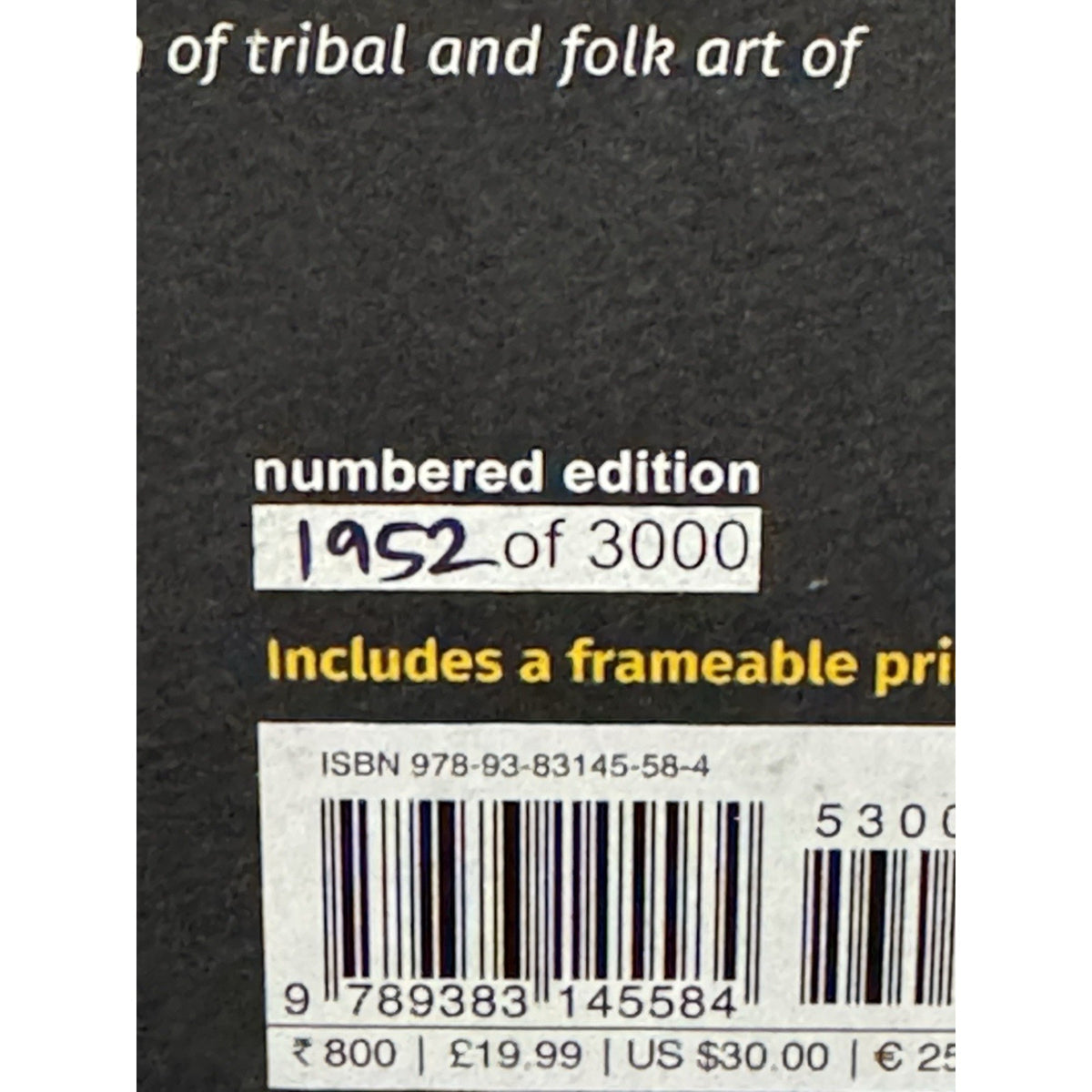 Beasts of India Tara Books #1952/3000 Limited Edition Art Book + Print
