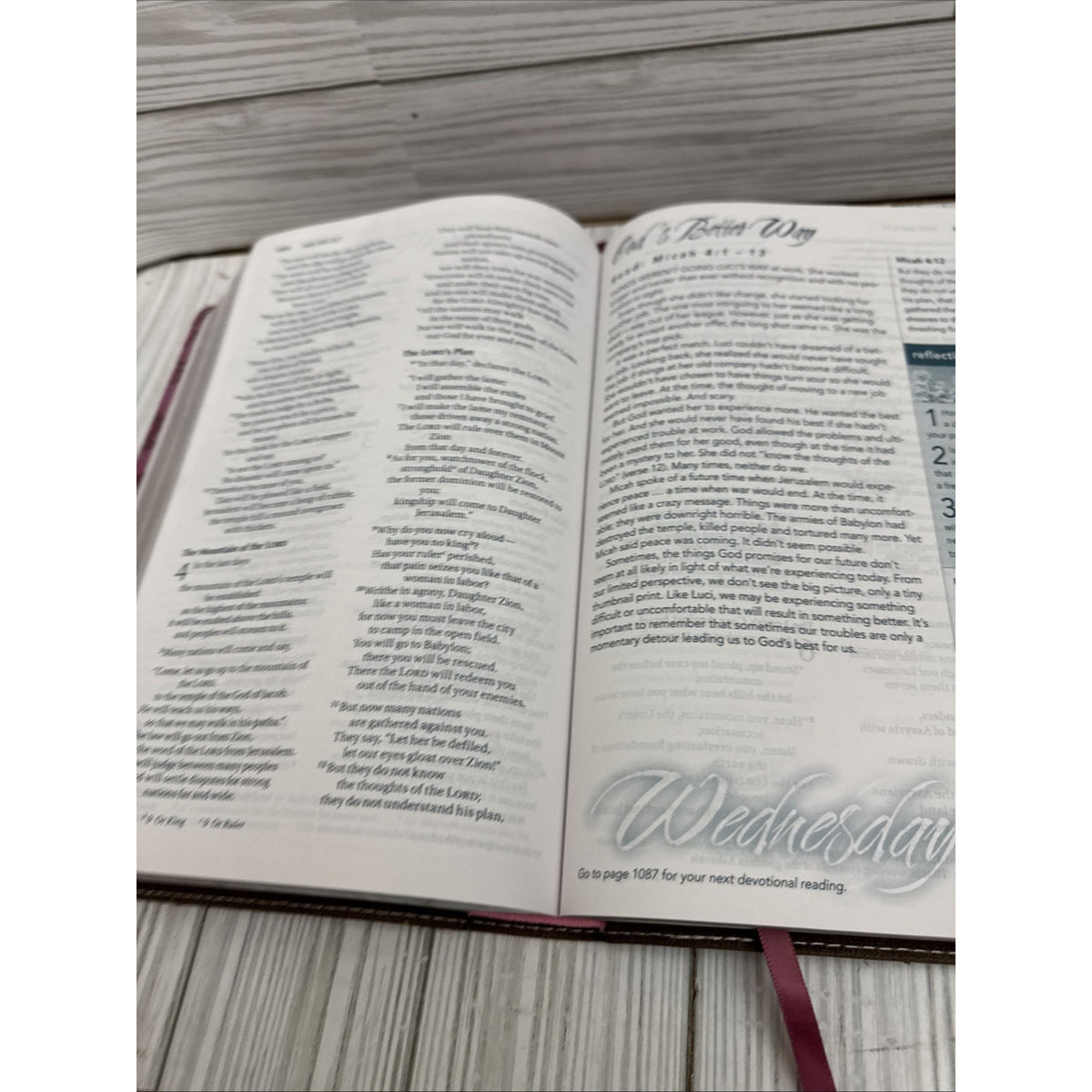 NIV, Women's Devotional Bible, Large - Imitation Leather, by Zondervan - Good