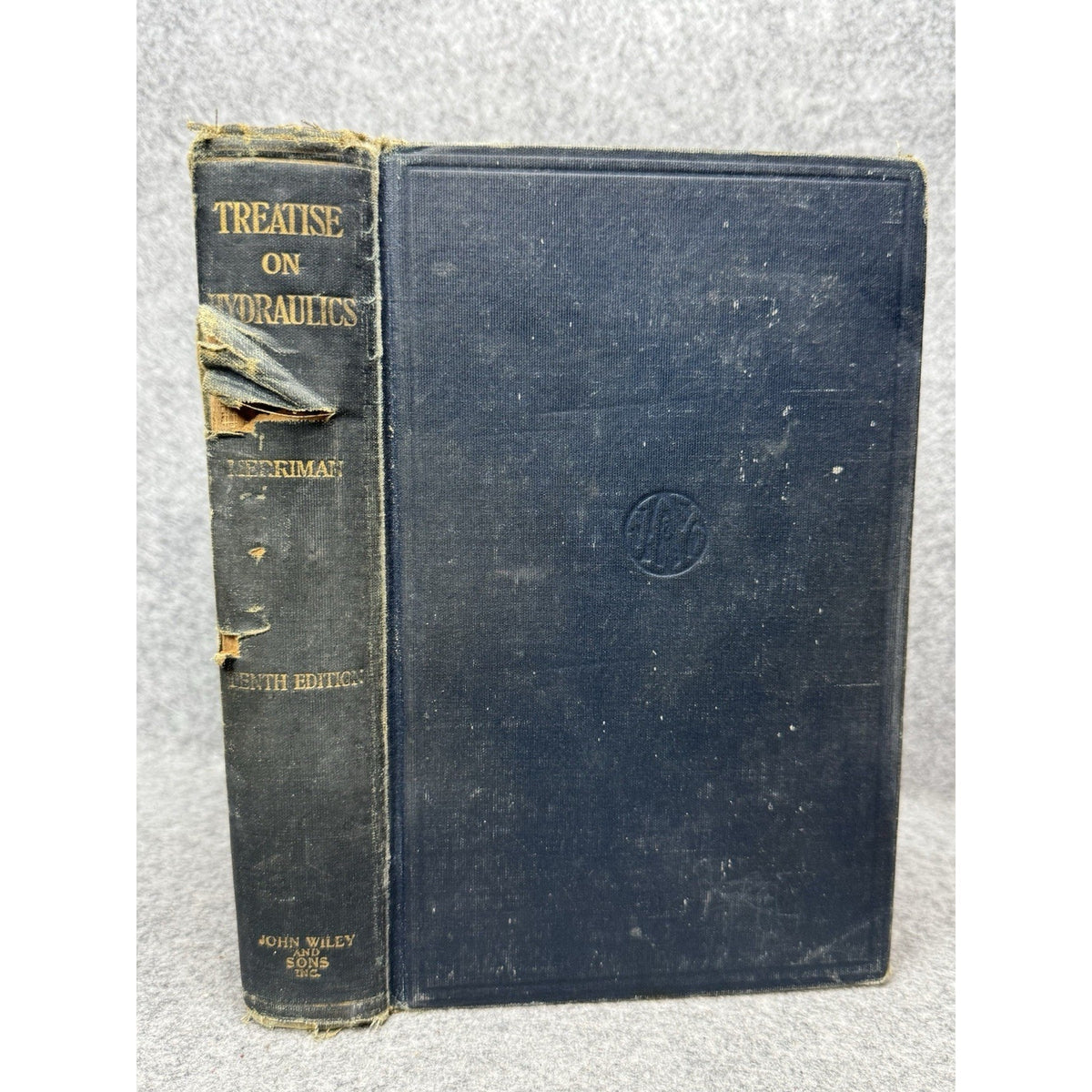 1916 Treatise on Hydraulics Mansfield Merriman 10th Revised Ed HC Engineering