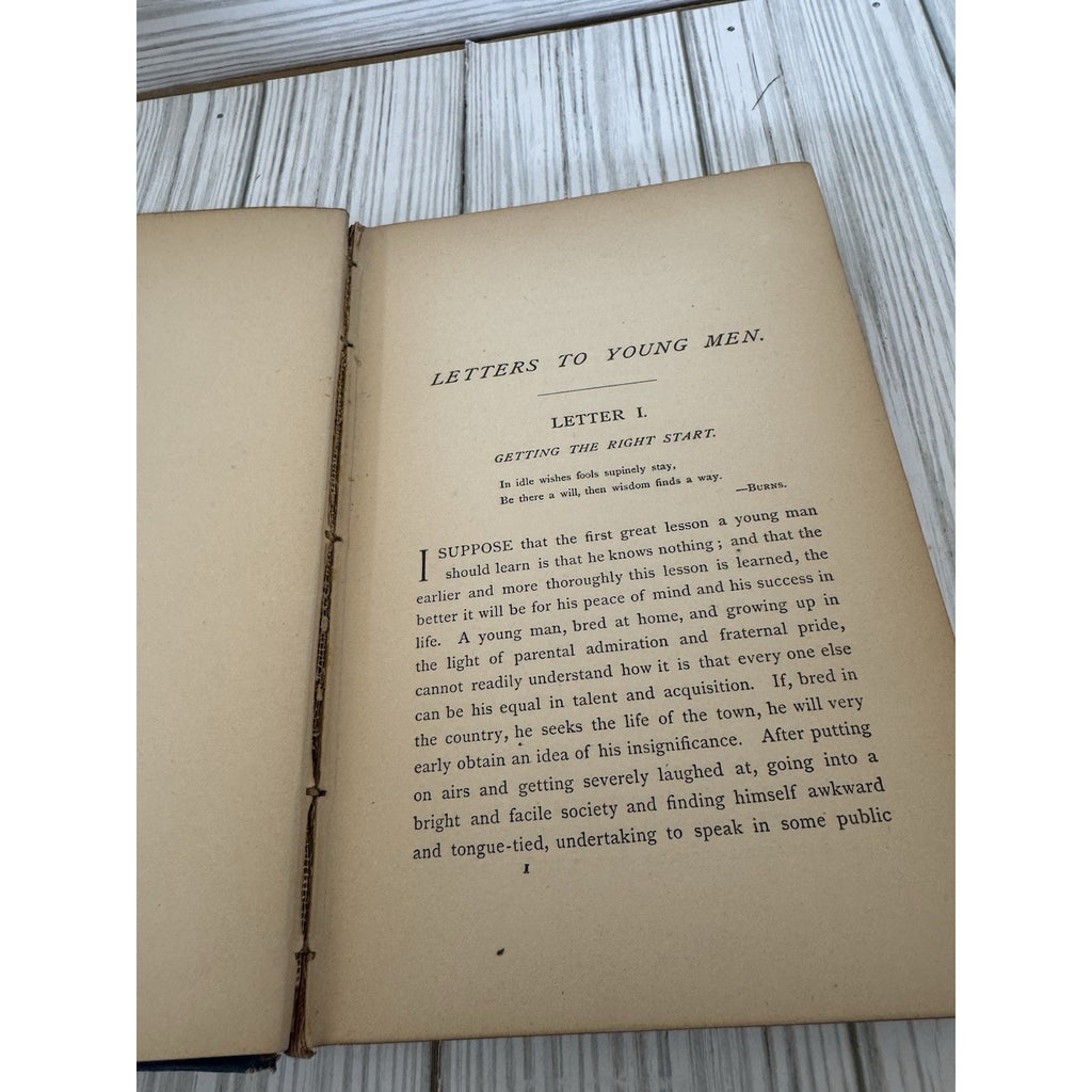 Titcomb’s Letters to Young People JG Holland 1882 HC Scribner Vintage