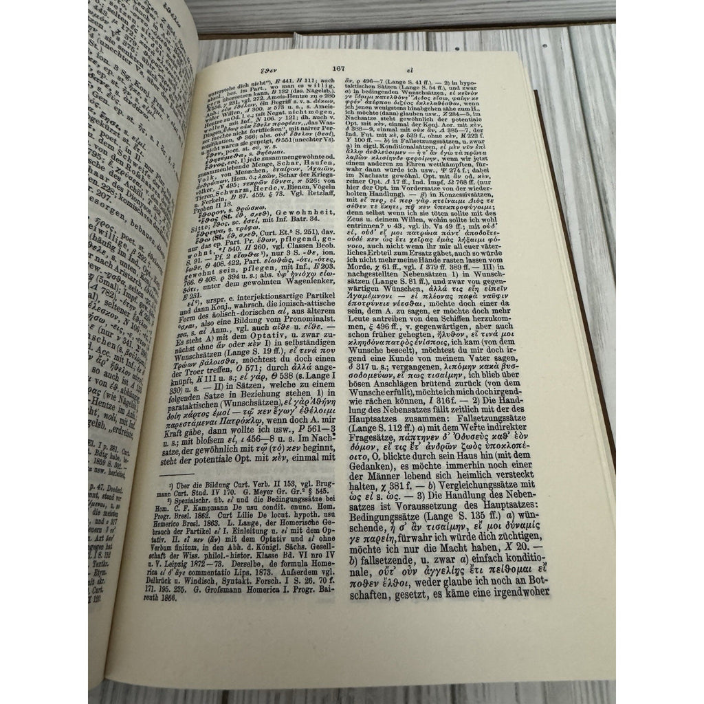 Carl Capelle Vollständiges Wörterbuch über die Gedichte des Homeros 1968 HC