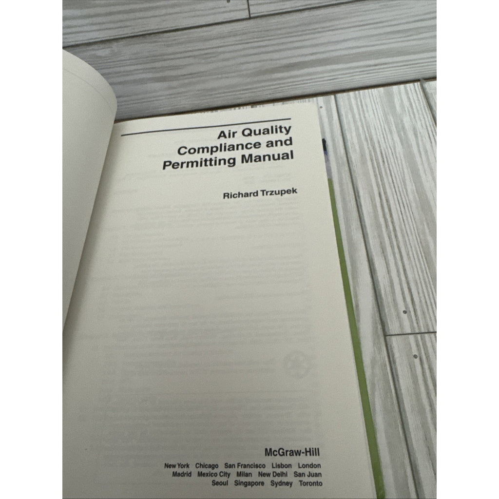 Air Quality Compliance and Permitting Manual by