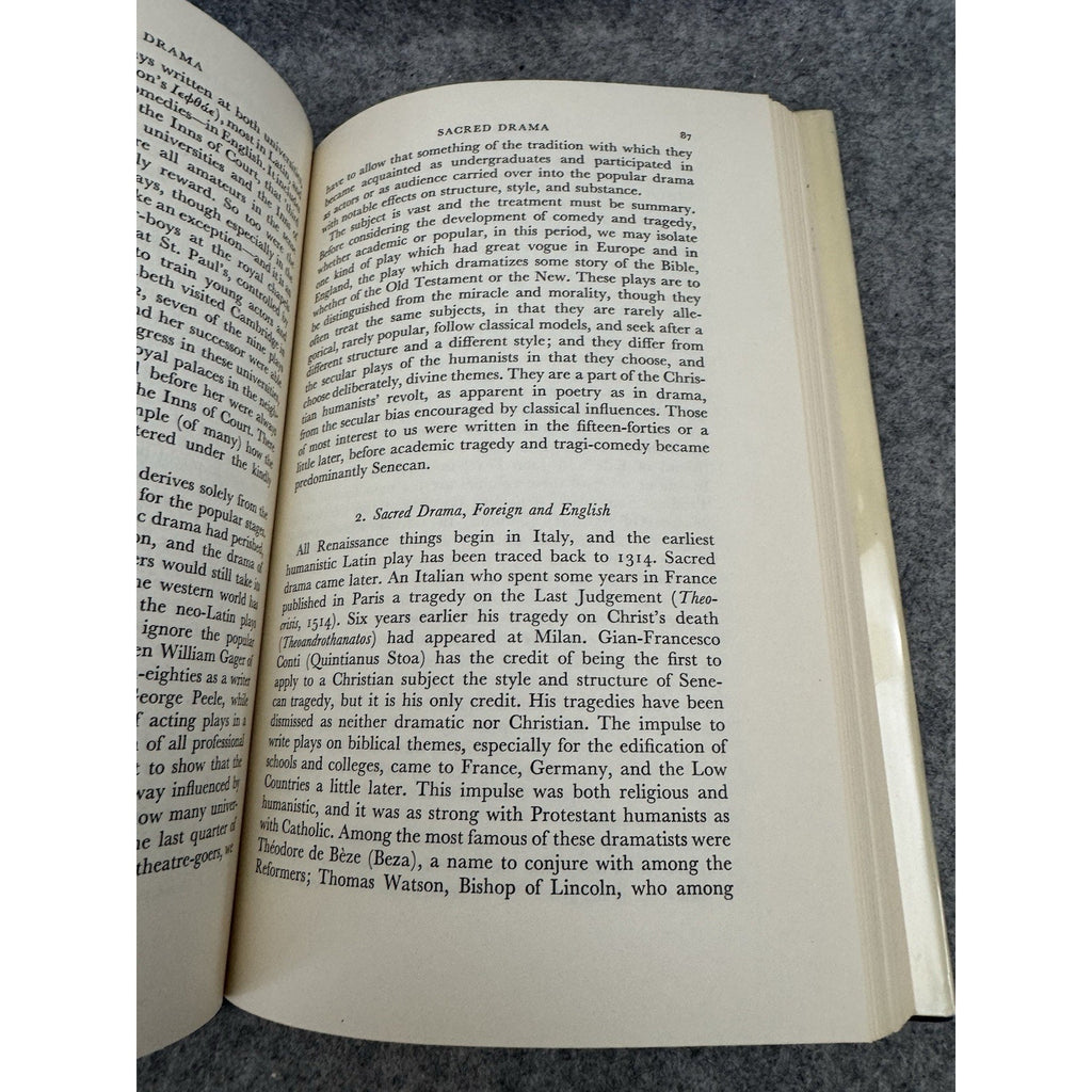 The English Drama 1485-1585 1972 HC Oxford History F.P. Wilson DJ
