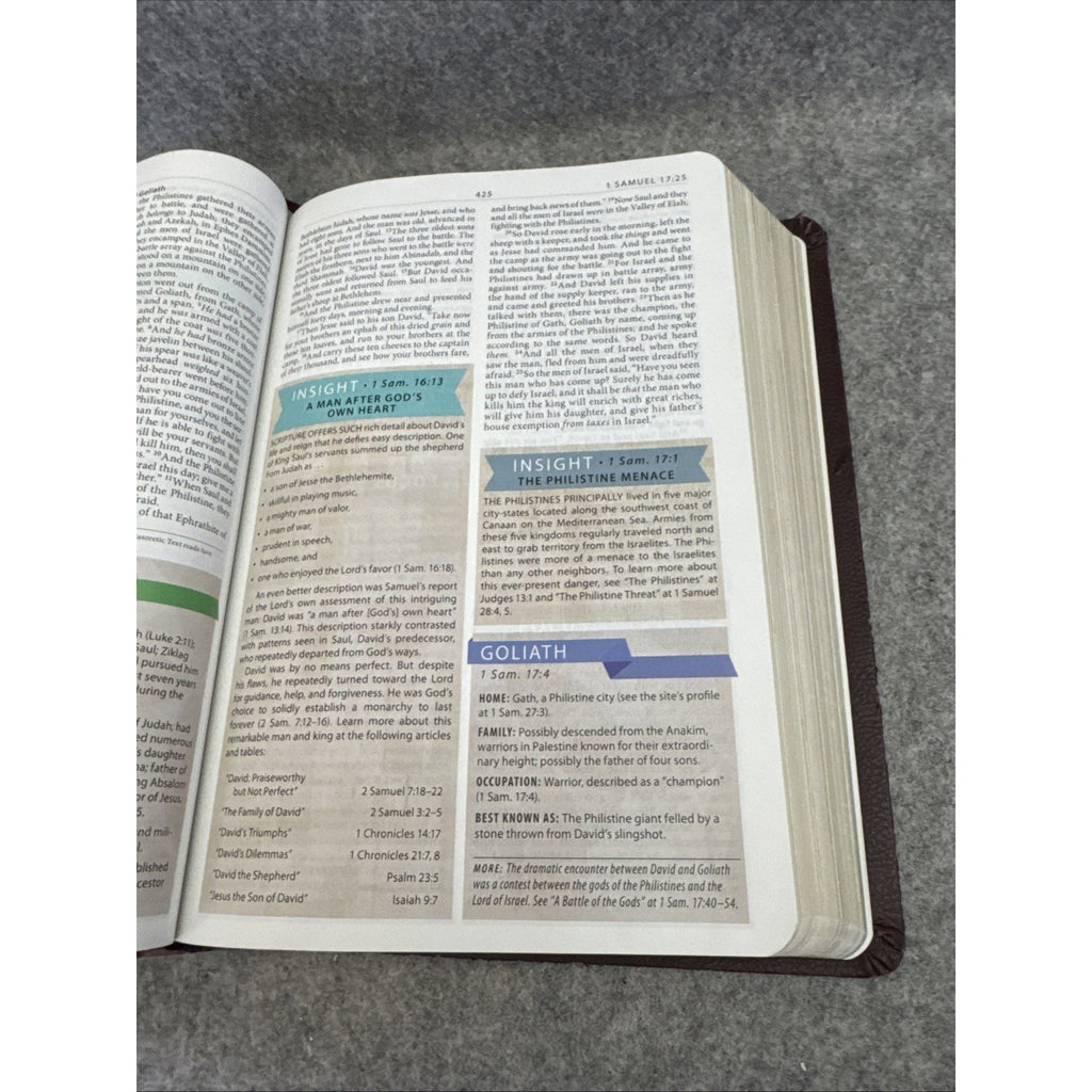 NKJV Modern Life Study Bible Brown Leather Soft