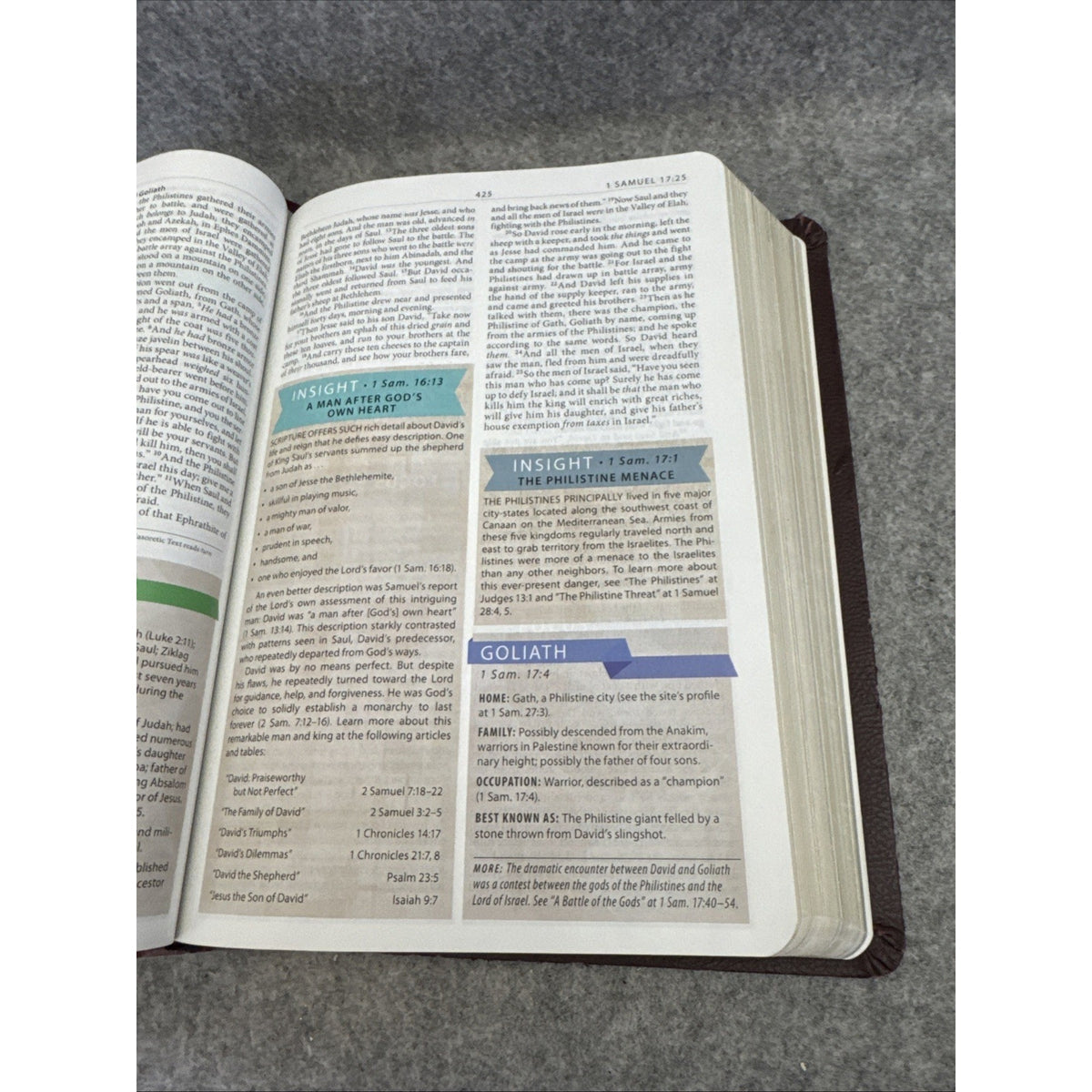 NKJV Modern Life Study Bible Brown Leather Soft