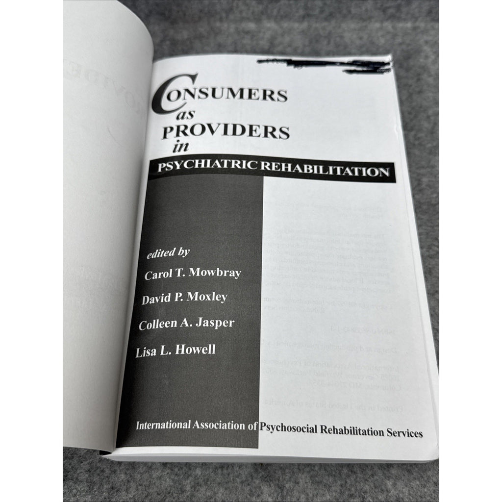 Consumers as Providers in Psychiatric Rehabilitation