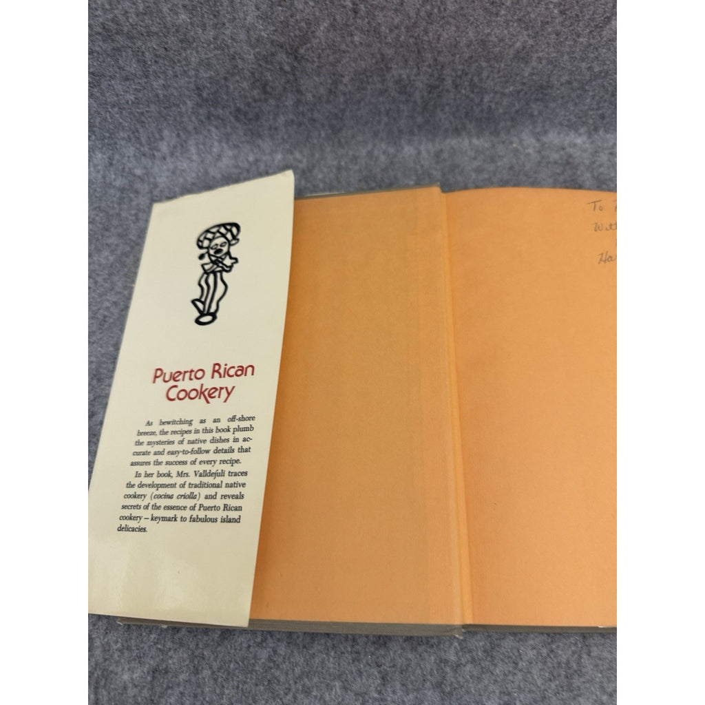 Puerto Rican Cookery 1975 HC/DJ Carmen Aboy Valldejuli 1st Ed