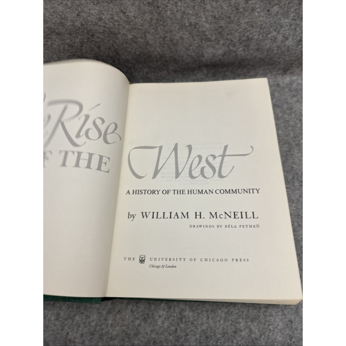 The Rise of the West A History of Human Community William H McNeill 1963 HC