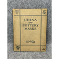 1920 China and Pottery Marks Gilman Collamore Hardcover Porcelain Reference