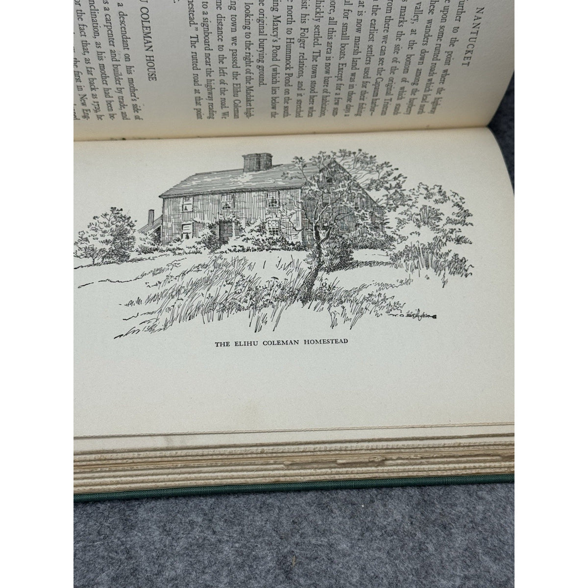 Nantucket Far-Away Island William Oliver Stevens Signed Illustrated 1937 HC