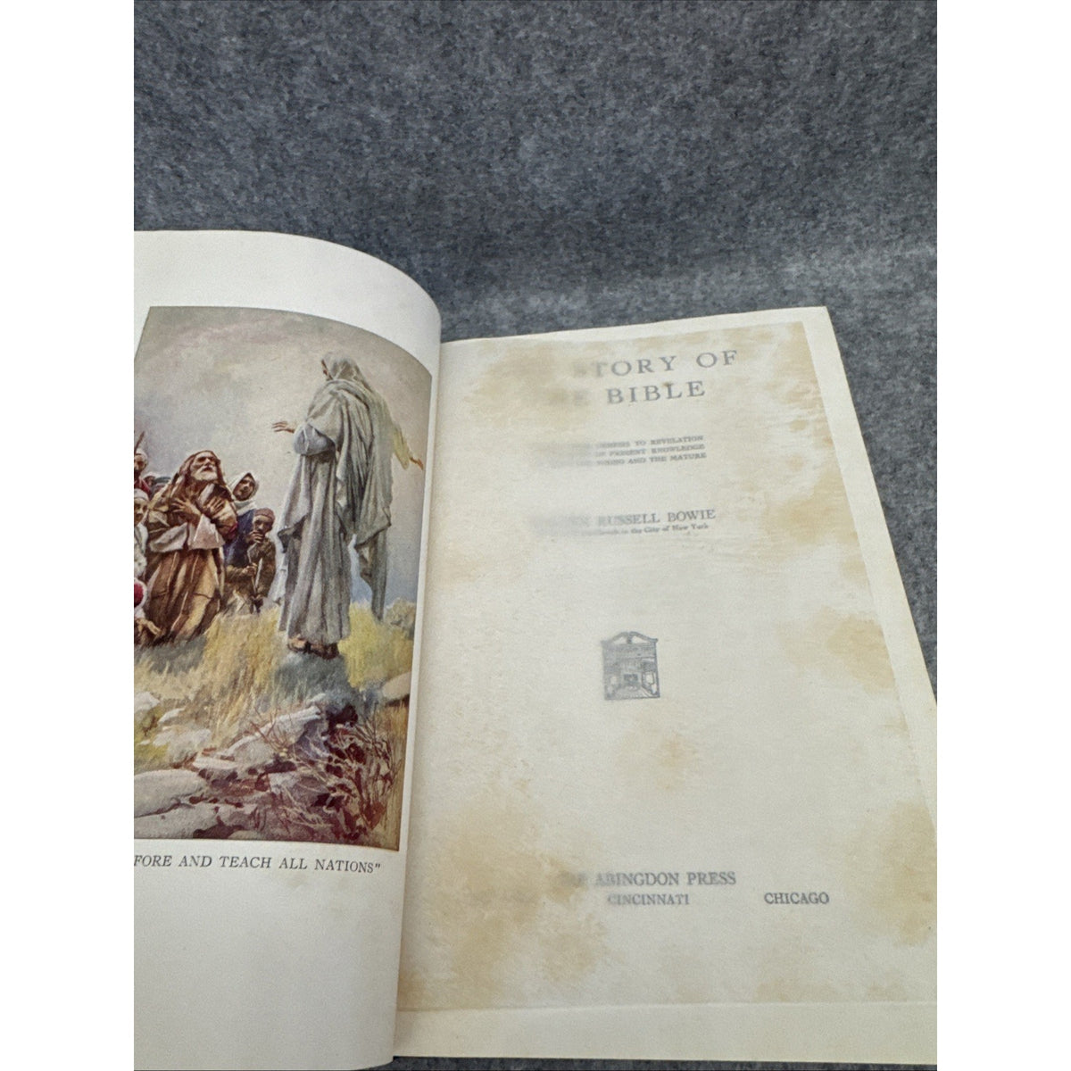 The Story of the Bible Walter Russell Bowie 1934 Abingdon Press