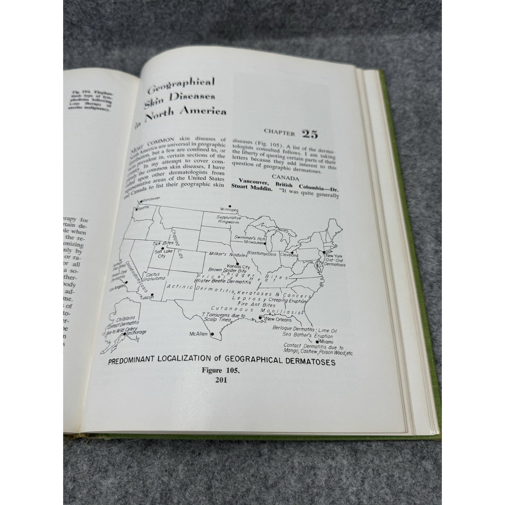 1959 Manual of Skin Diseases Gordon C Sauer Vintage Medical Illustrated HC