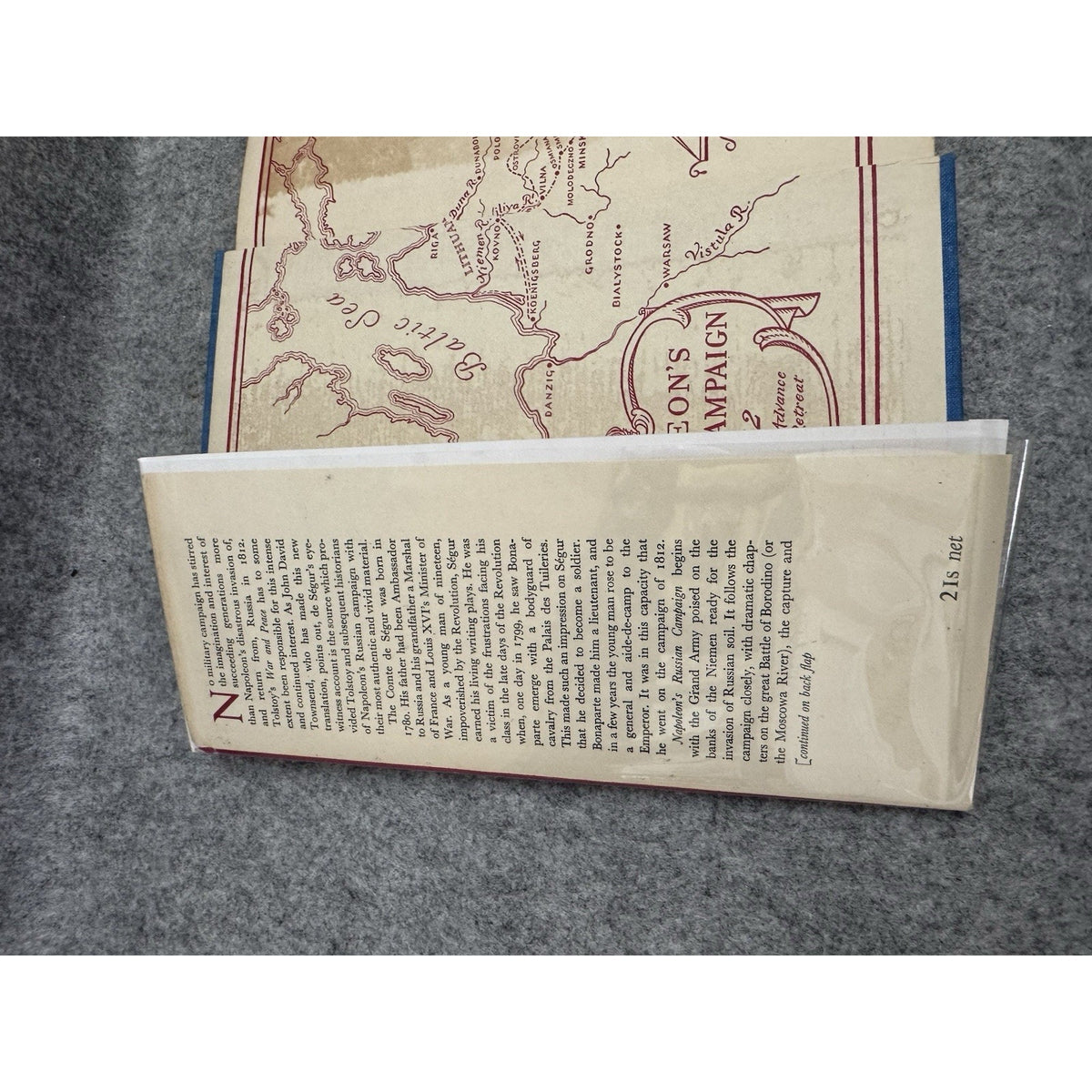 Napoleon’s Russian Campaign 1959 Segur HC DJ Map Michael Joseph