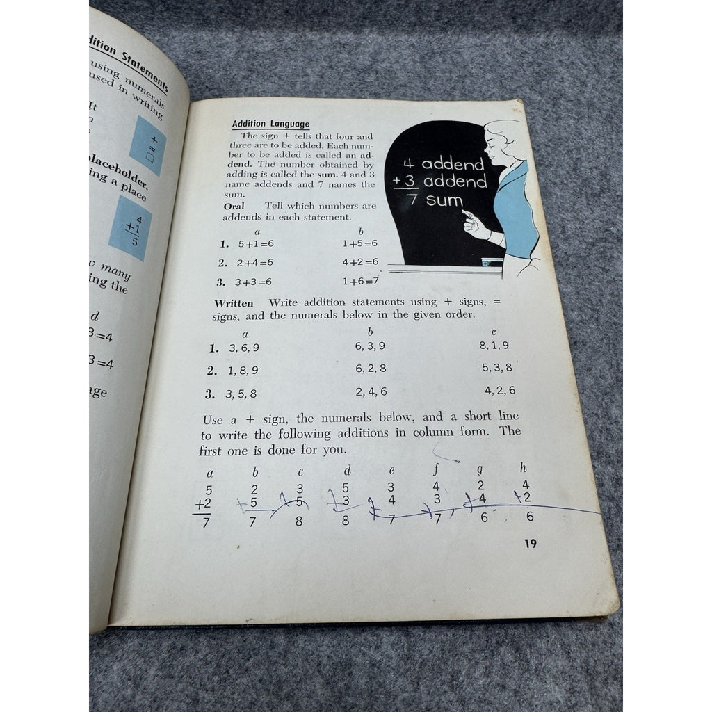 1963 Arithmetic 3 Laidlaw Brothers Hardcover Vintage Math Textbook