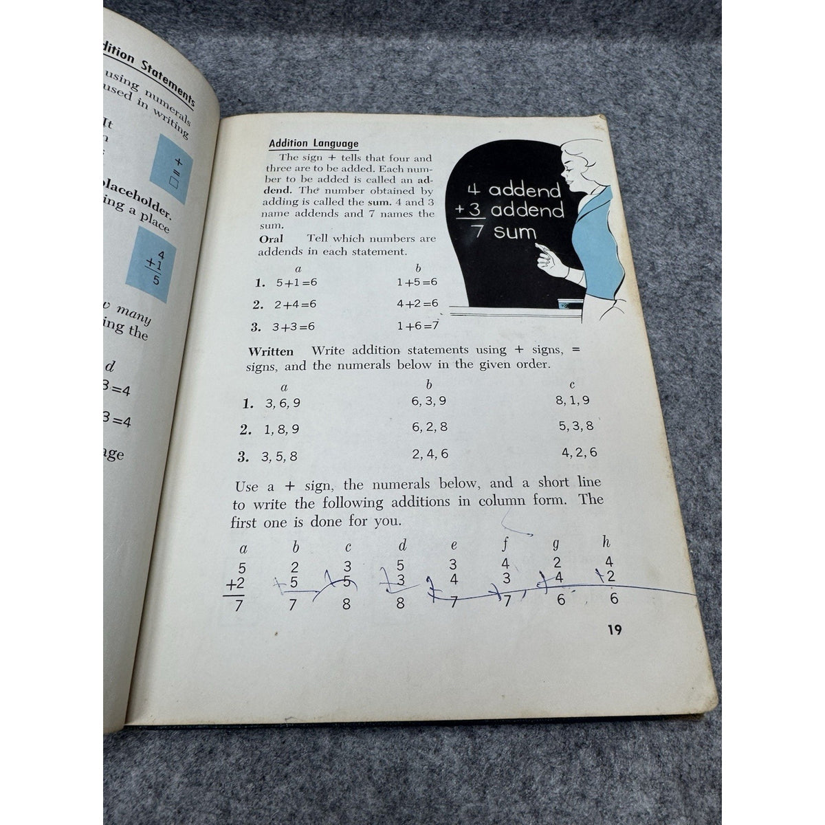 1963 Arithmetic 3 Laidlaw Brothers Hardcover Vintage Math Textbook