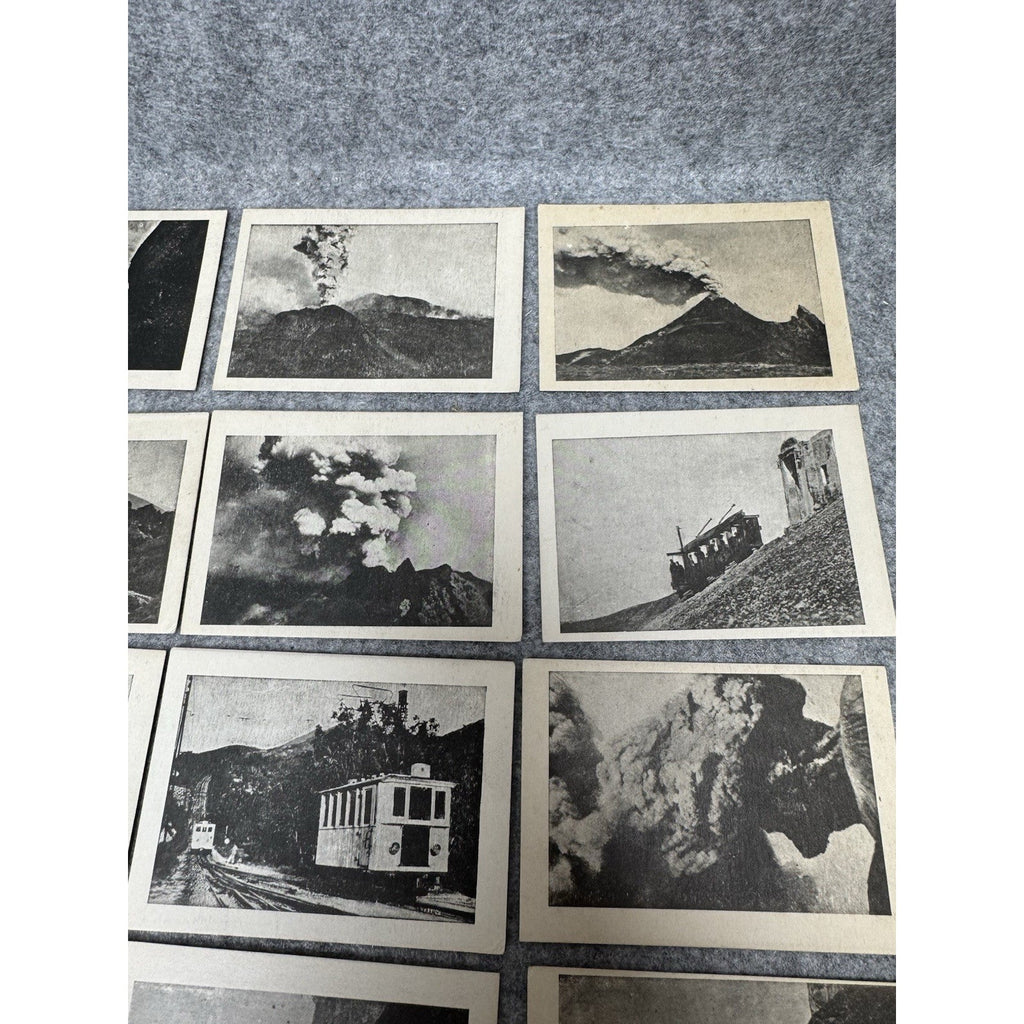 Vesuvius March 1944 Eruption 18 Vintage Souvenir Photos Italy Original Sleeve