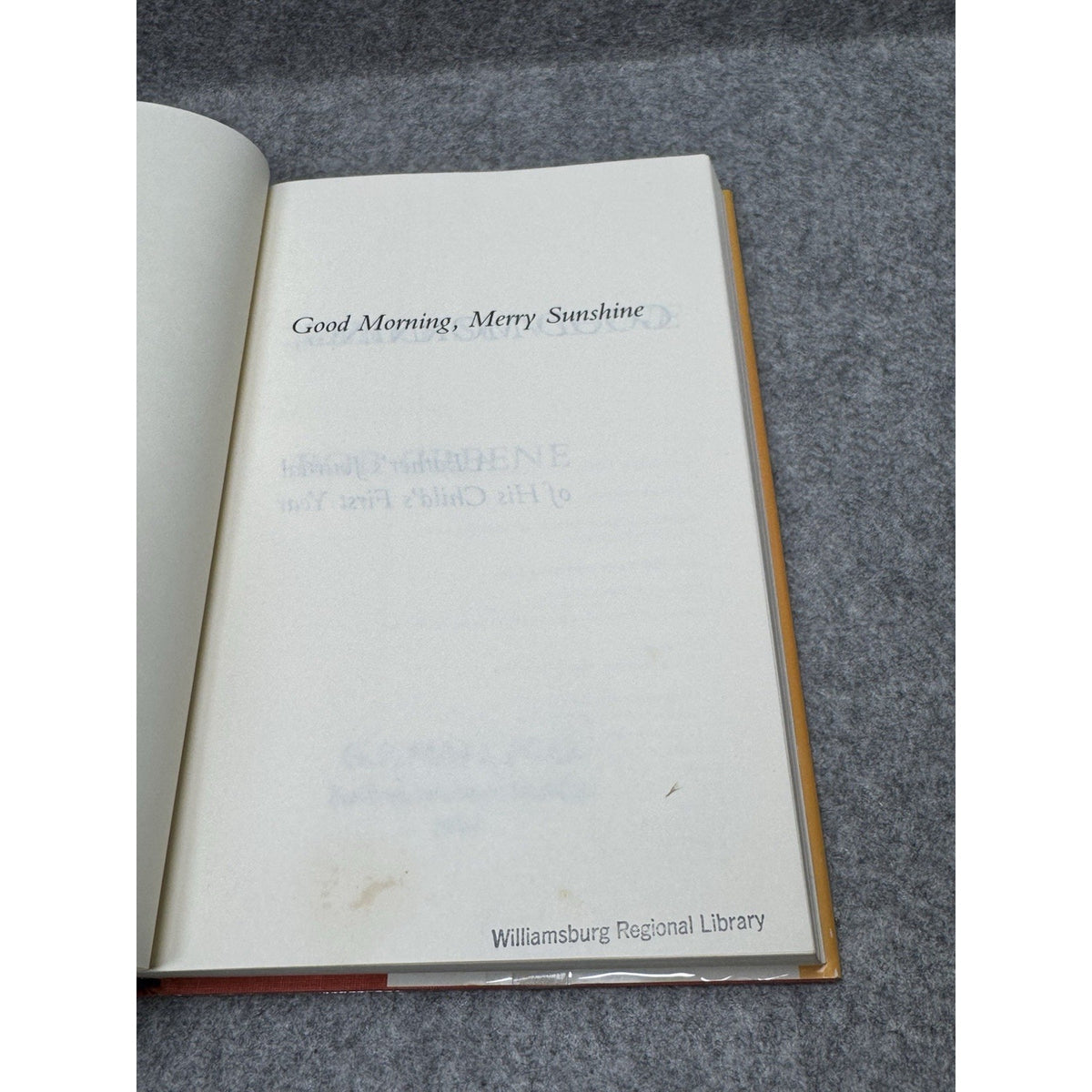 Good Morning Merry Sunshine Bob Greene 1985 Large Print Hardcover Fatherhood