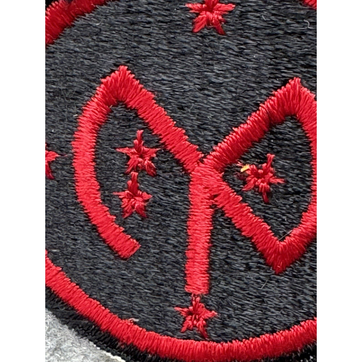 Vintage US Army 27th Infantry Division Patch New York Cut Edge White Back