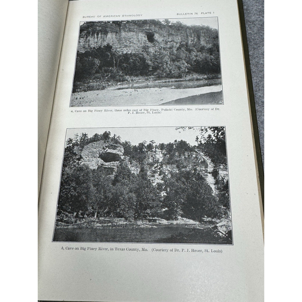 1922 Fowke Archeological Investigations Native American Cave Arrowheads