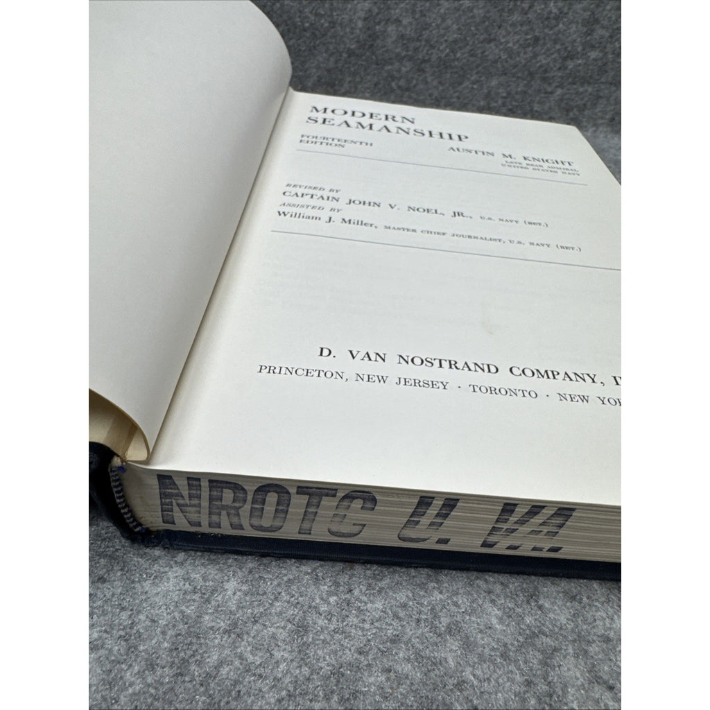 Knight's Modern Seamanship 14th Edition 1966 Hardcover With Illustrated Pages