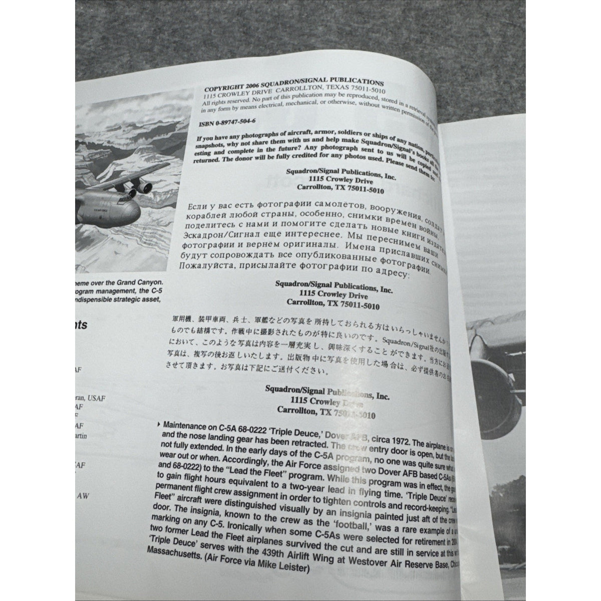 C-5 Galaxy in Action by Richard Lippincott (2006, Trade Paperback)