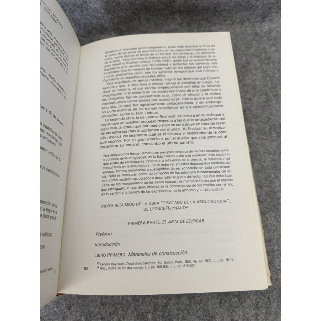 1988 Teoría de la Arquitectura José Villagrán García UNAM HC 1st Ed