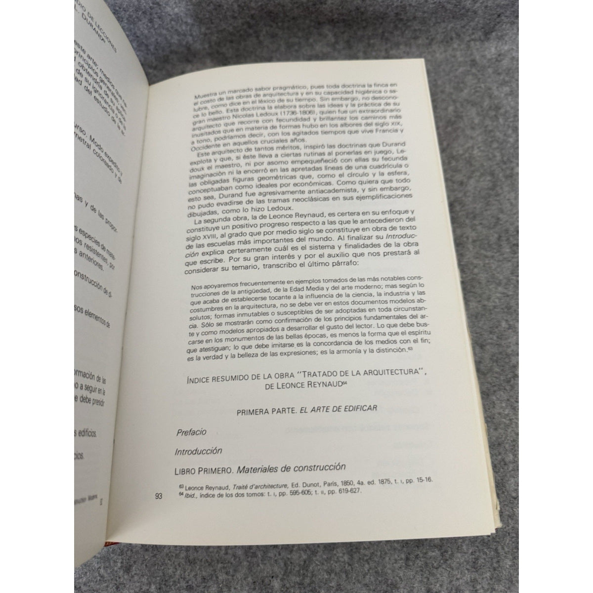 1988 Teoría de la Arquitectura José Villagrán García UNAM HC 1st Ed