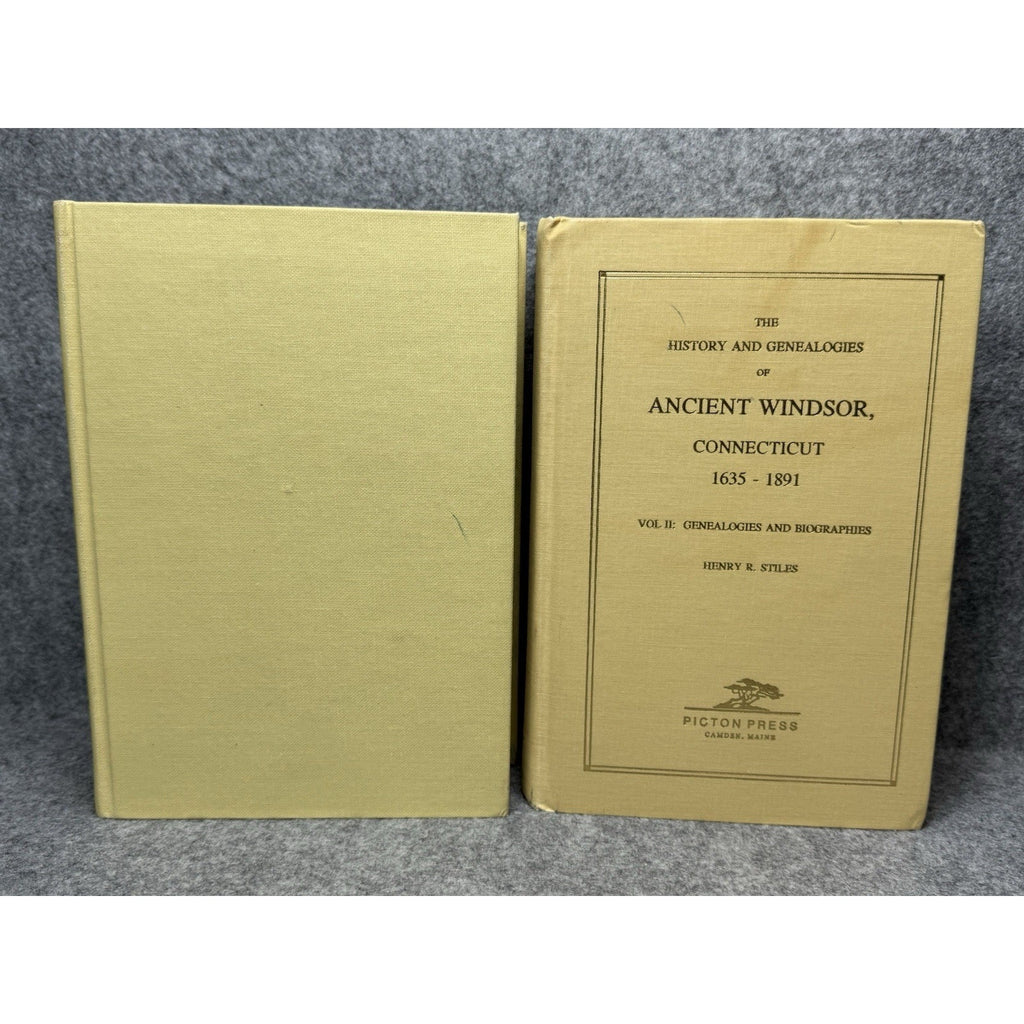 1976/1992 History Genealogies Ancient Windsor CT Stiles 2 Vol Hardcover Set