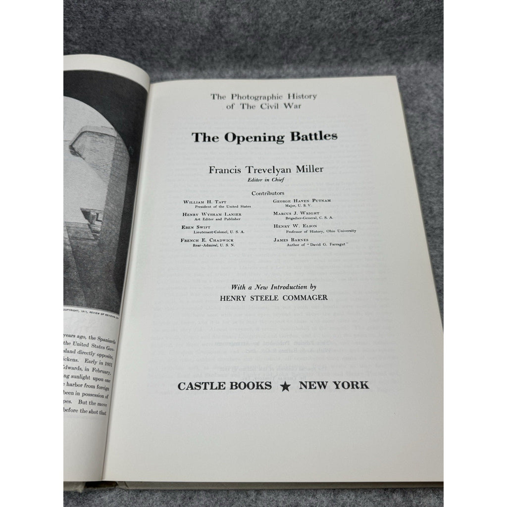 1957 The Photographic History of the Civil War The Opening Battles HC