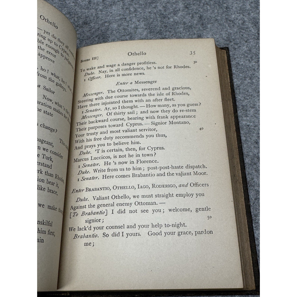 Antique 1907 Shakespeare Othello W.J. Rolfe Illustrated Hardcover Notes