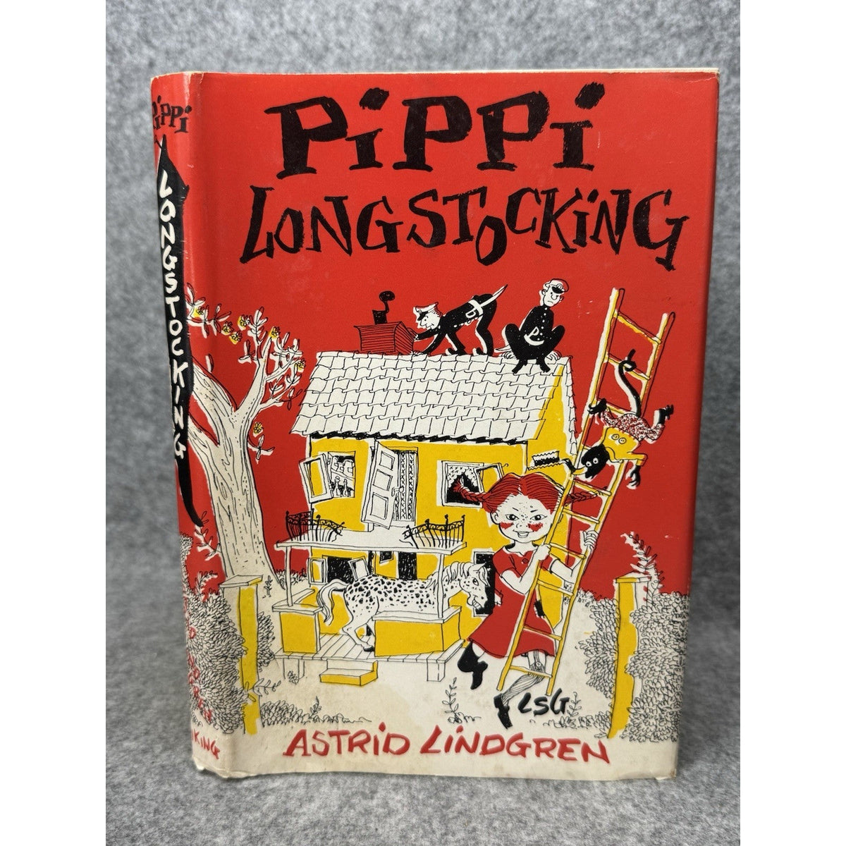 Pippi Longstocking Astrid Lindgren Vintage Hardcover DJ Glanzman Book Club
