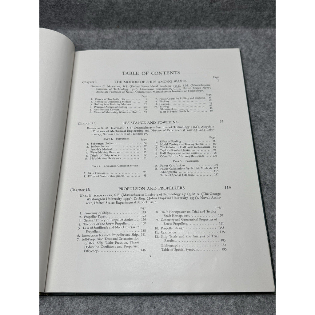 1958 Principles of Naval Architecture Vol 2 Rossell Chapman Marine Engineering