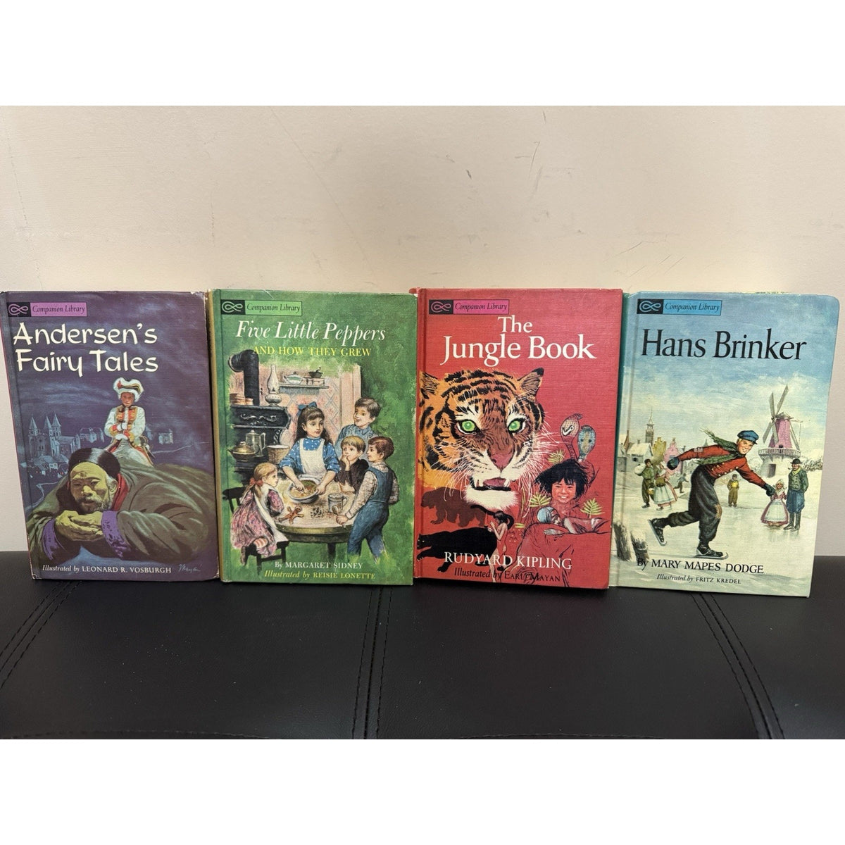 Companion Library Double-Sided Classics 4 Book Lot Oz Alice Grimm