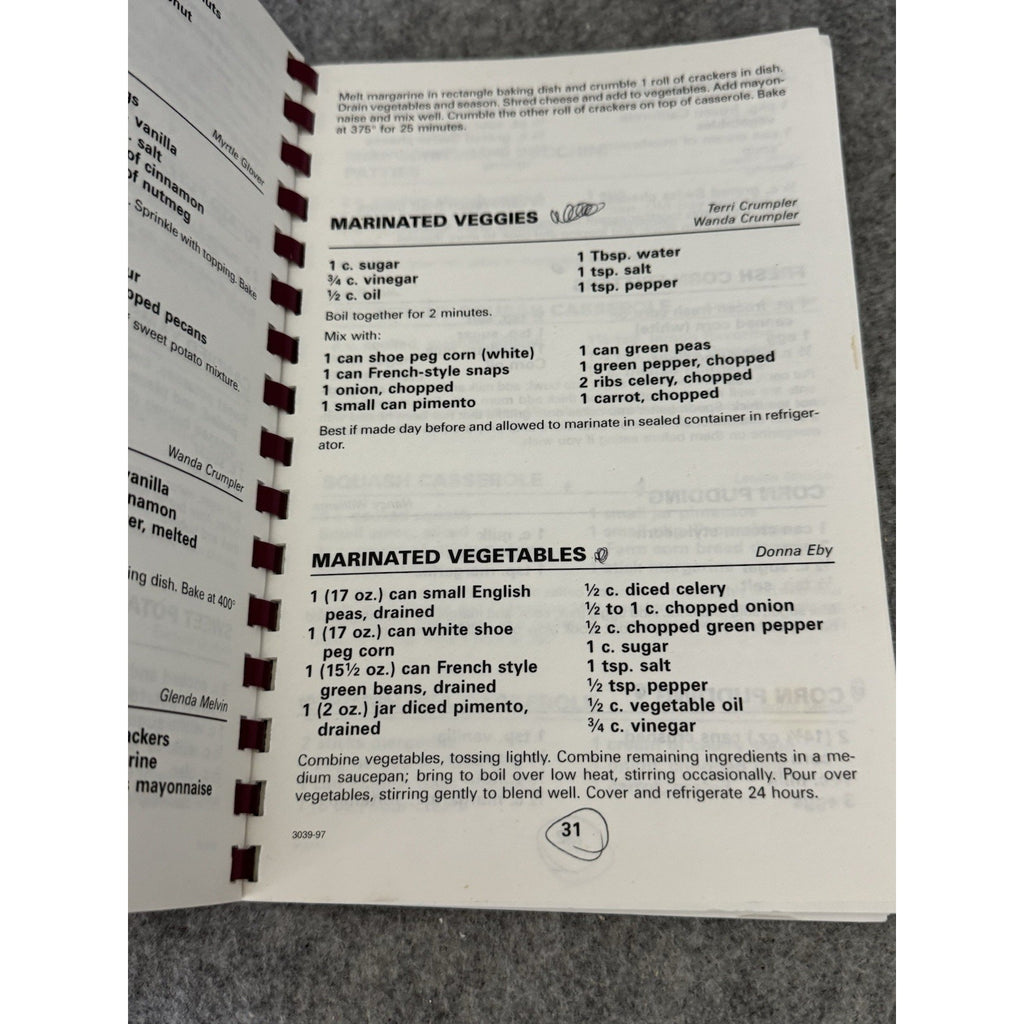 Bethlehem Christian Church Recipes Cookbook Suffolk VA 1997 Community