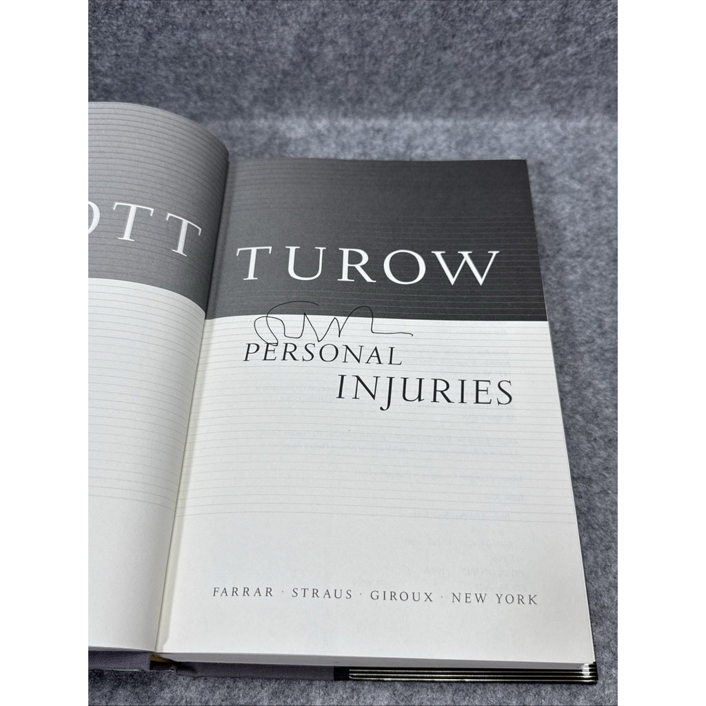 Personal Injuries SIGNED Scott Turow / First Edition Hardcover 1999