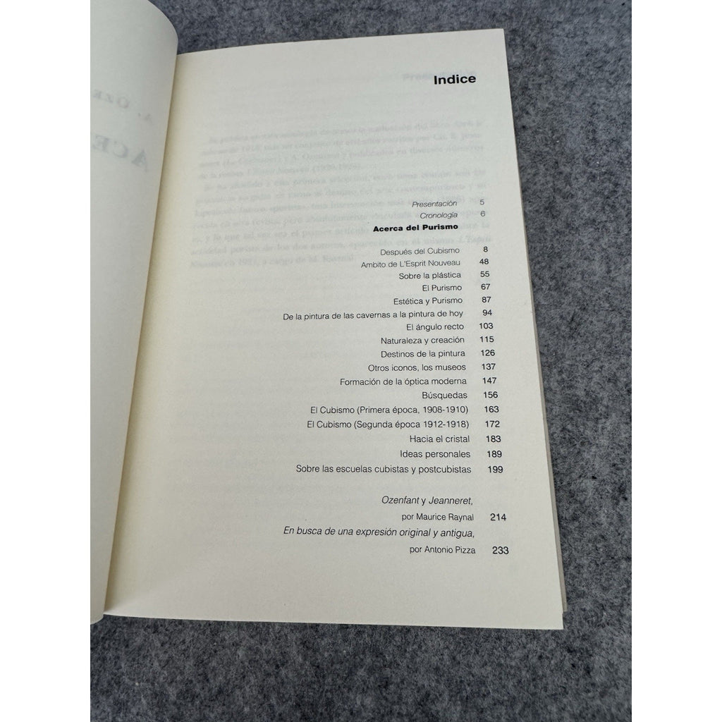 Acerca del Purismo Escritos 1918-1926 Ozenfant Le Corbusier 2004 PB