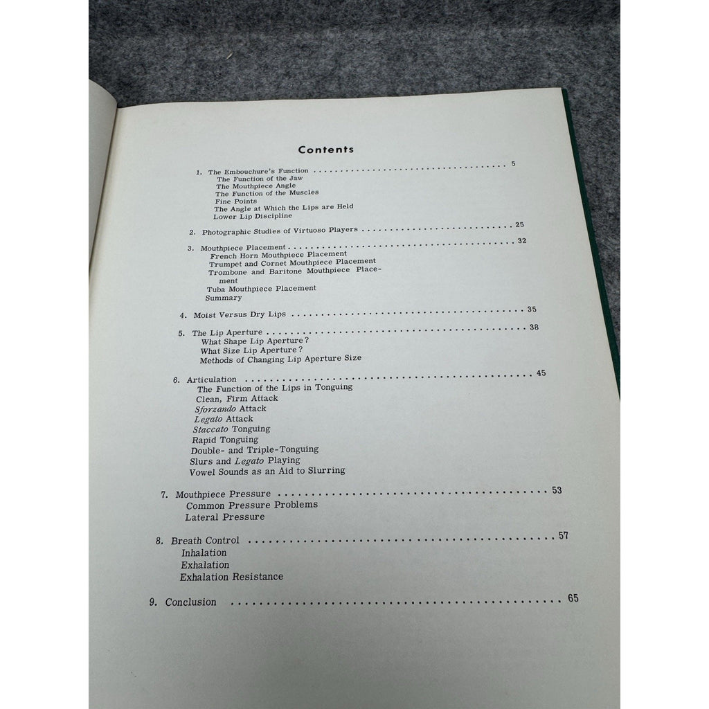 The Art of Brass Playing Philip Farkas 1962 Hardcover Embouchure Music