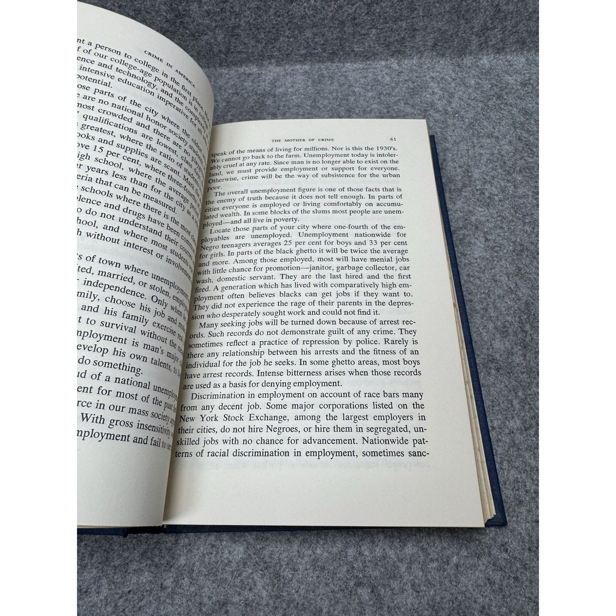 Crime in America Ramsey Clark Second Printing Criminology Hardcover
