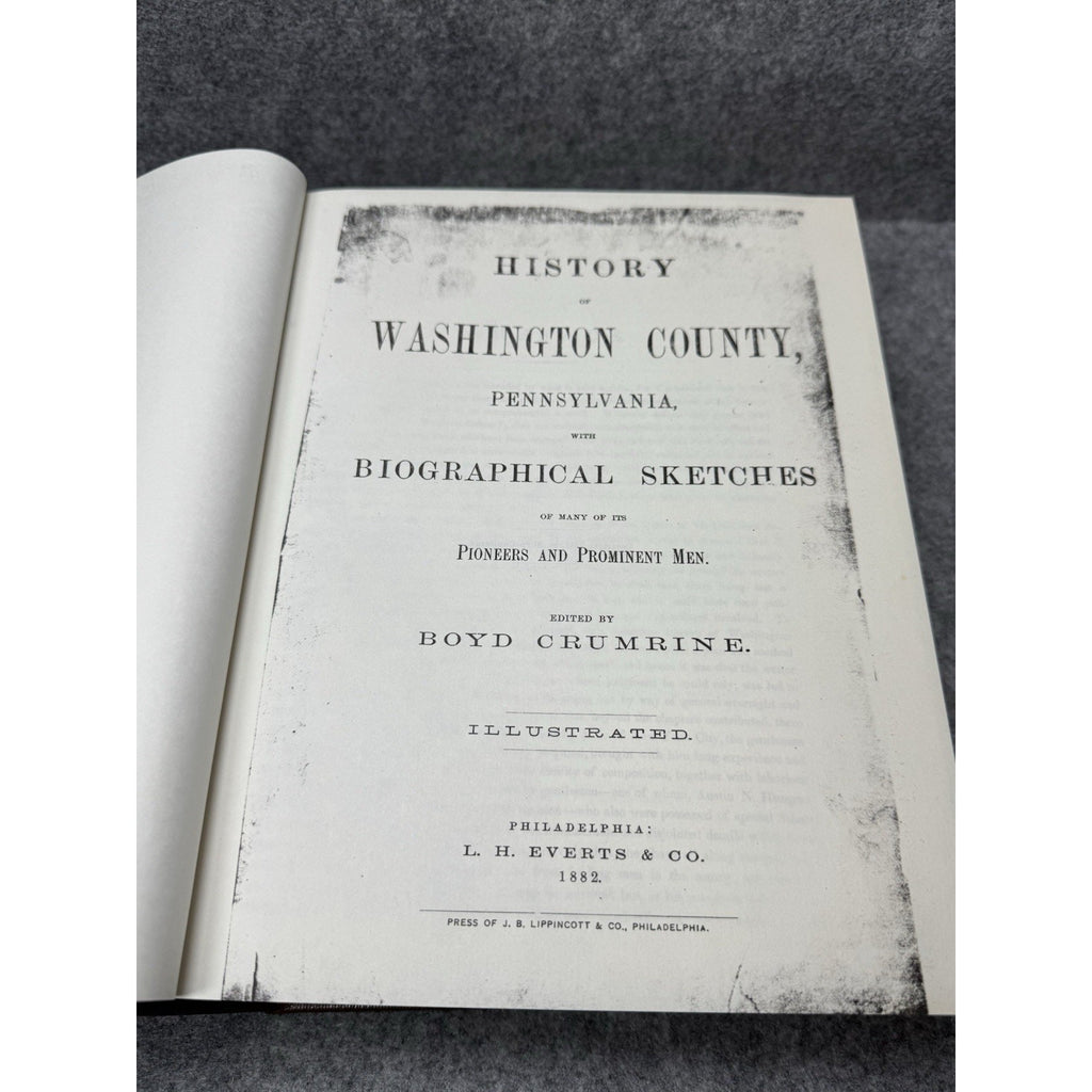 Washington County Pennsylvania History Genealogy Boyd Crumrine Closson Press