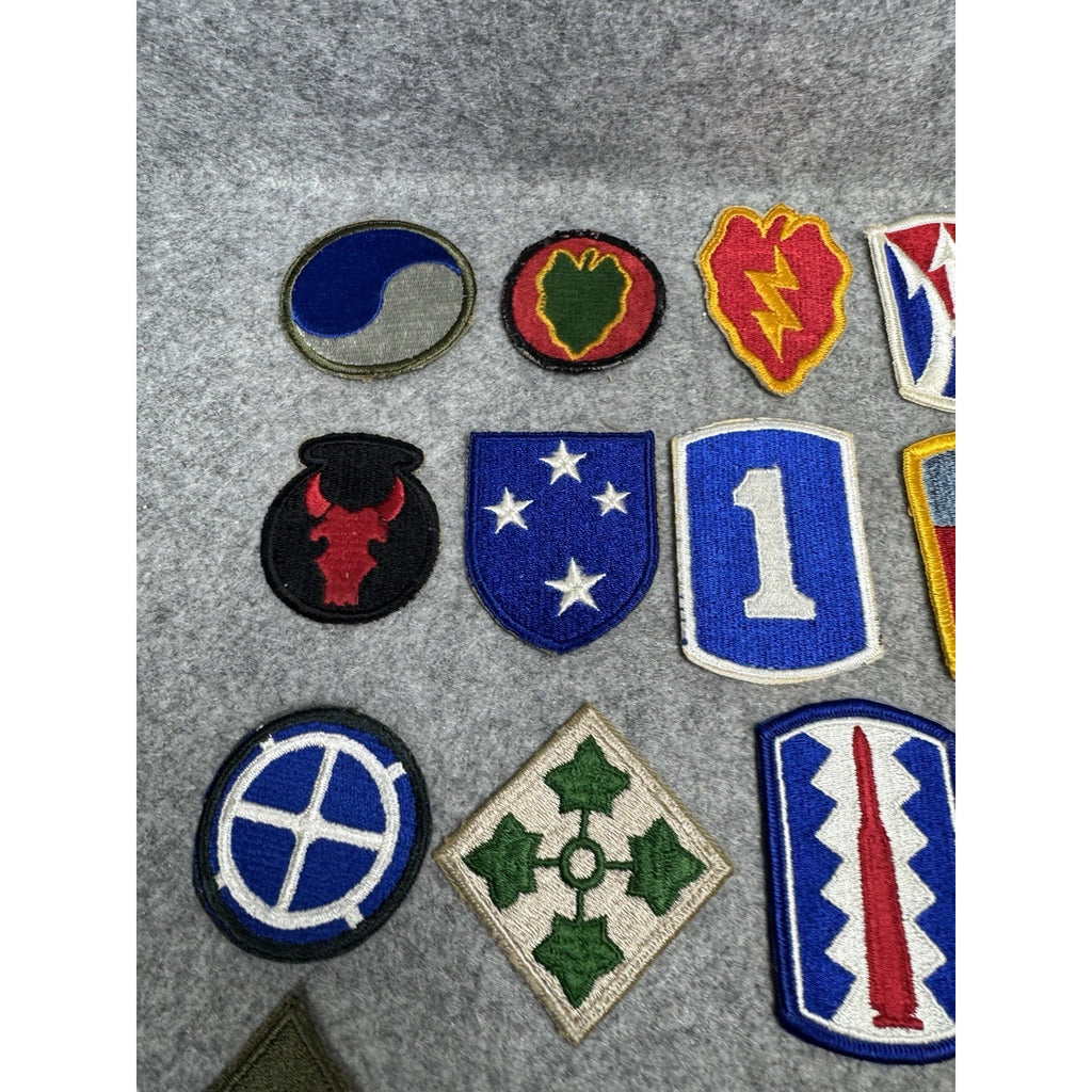 23 Vintage US Army Patches Lot Infantry Division Military Shoulder Insignia