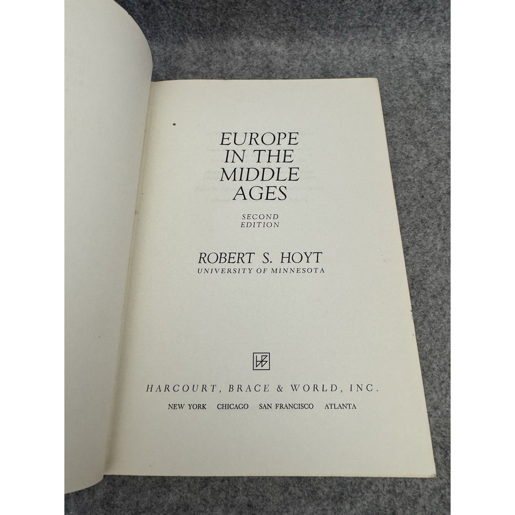 1966 Europe In The Middle Ages 2nd Edition Robert S Hoyt HC History