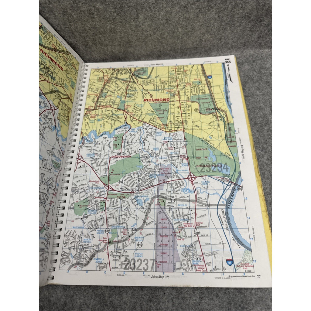 Greater Richmond Area Atlas : Virginia by the Map People Staff ADC (Other)
