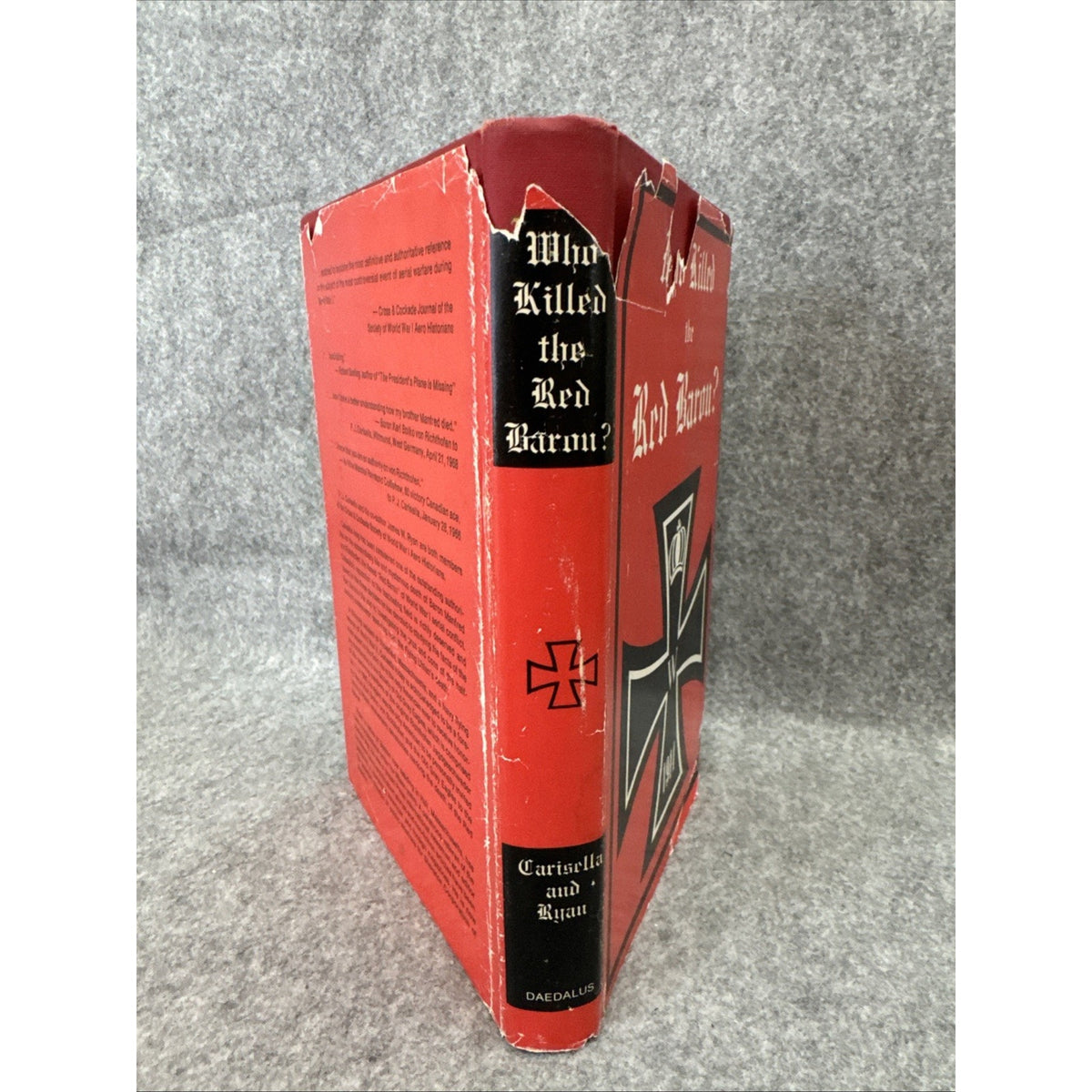 Who Killed The Red Baron Carisella, Ryan Hardcover Dust Jacket 1st Edition 1969
