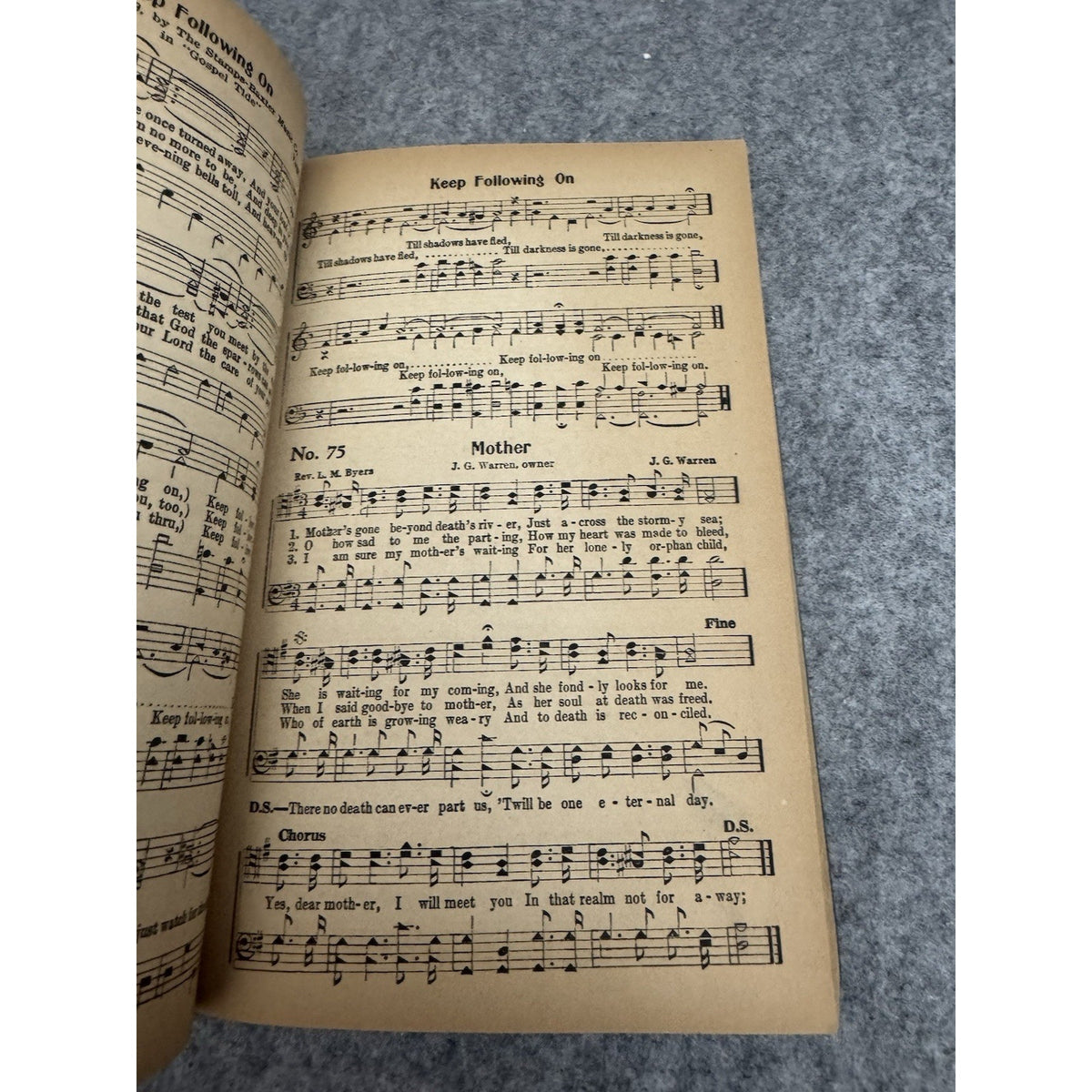 1941 Precious Memories of Virgil O. Stamps Gospel Songbook Softcover