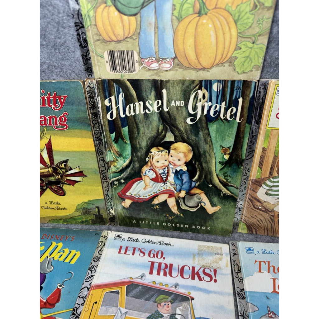 Vintage Little Golden Books Lot of 7 Peter Pan Chitty Chitty Bang Bang Hansel