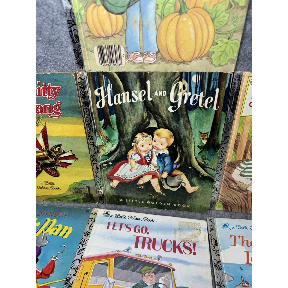 Vintage Little Golden Books Lot of 7 Peter Pan Chitty Chitty Bang Bang Hansel