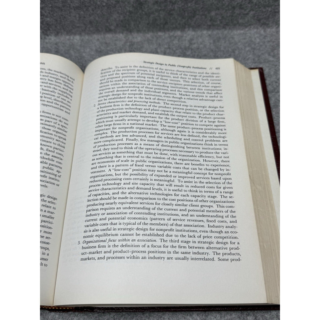 1982 Strategic Management Hosmer Business Policy Text Cases Vintage Hardcover