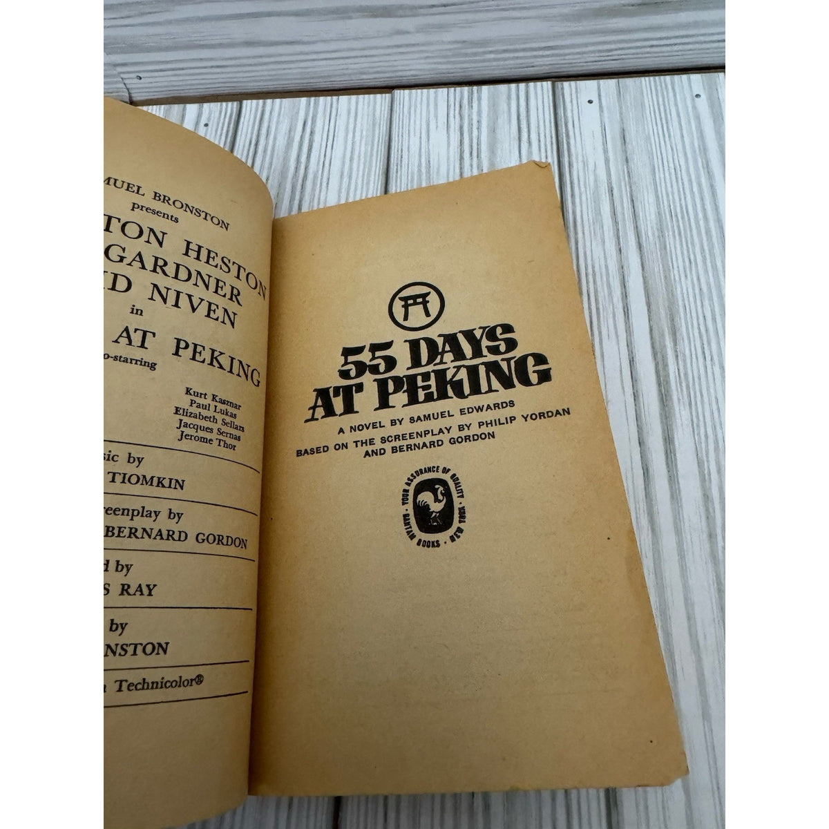 55 Days at Peking Samuel Edwards 1963 Bantam Movie Tie-In Vintage PB