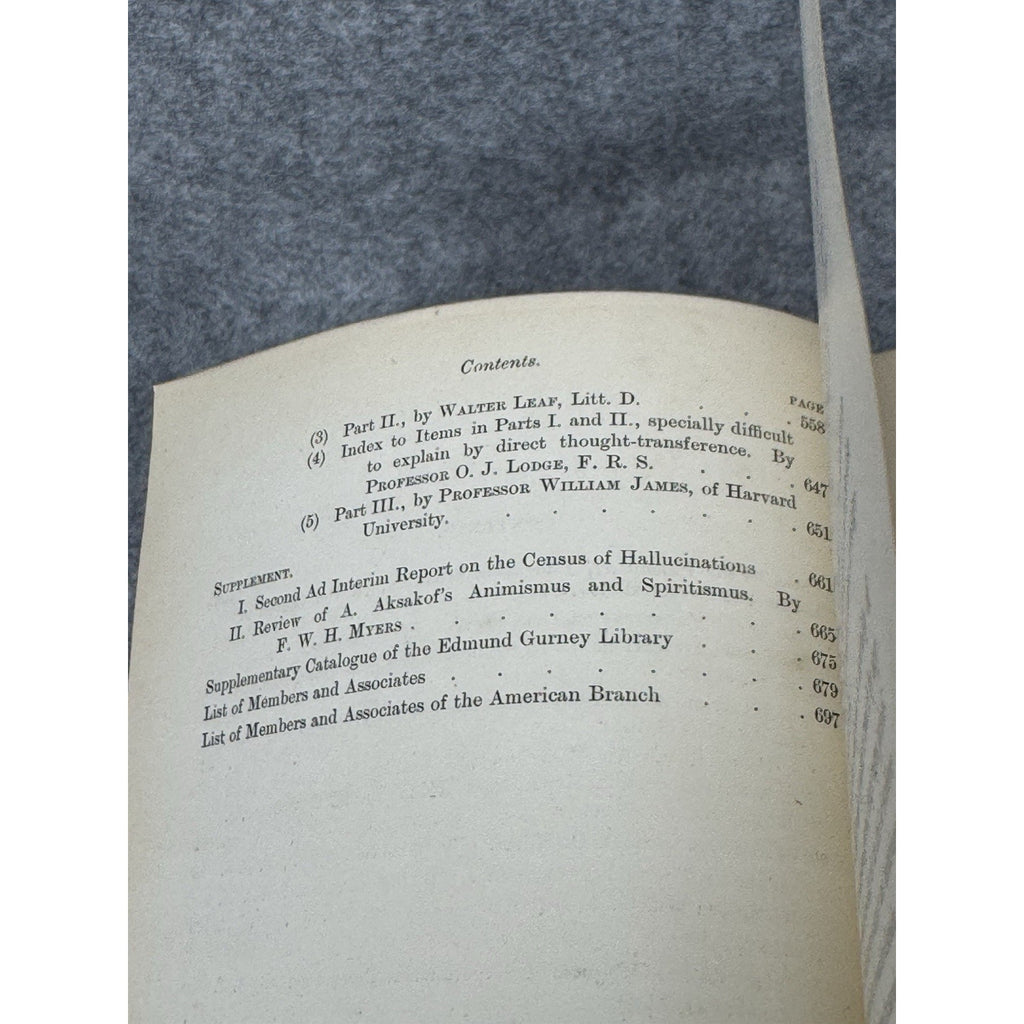 Rare Society for Psychical Research Vol VI Occult Paranormal Studies 1890