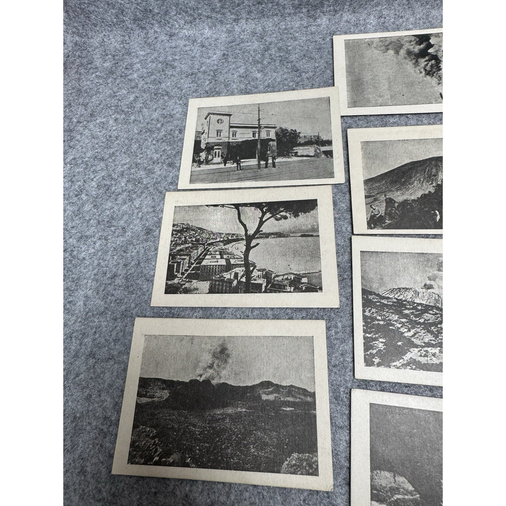 Vesuvius March 1944 Eruption 18 Vintage Souvenir Photos Italy Original Sleeve
